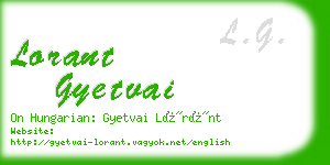 lorant gyetvai business card